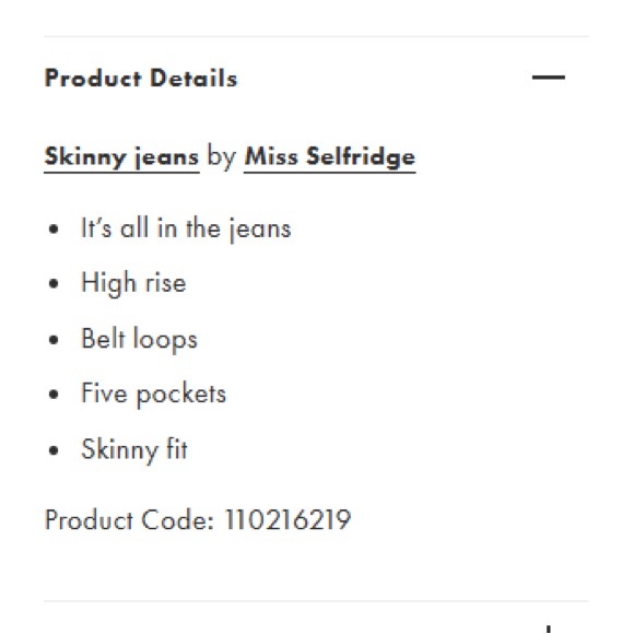 NWT Miss Selfridge high waist skinny jeans - Picture 4 of 7